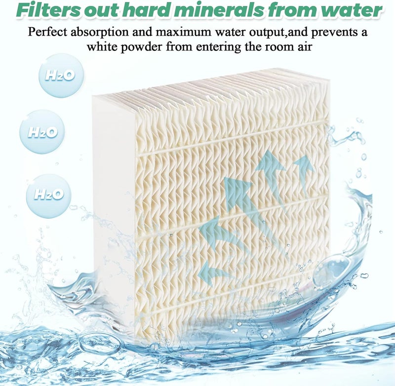 Techecook 1043 Super Humidifier Wick Filters (4 Pack) Replacement for Essick AirCare Evaporative Humidifiers EP9500 EP9700 EP9800 831000 821000 826000 826800 and Bemis Space Saver 800 8000 Series - Image 4